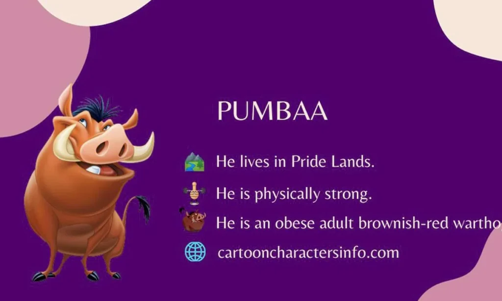 Pumbaa From Timon Pumbaa Pumbaa Infographic Knowledge
